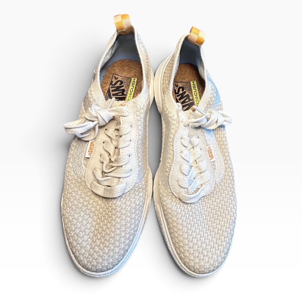 Vans UltraRange VR3 Cream Knit Sneakers Mens 7.5 Womens 9 Chive Marshmallow